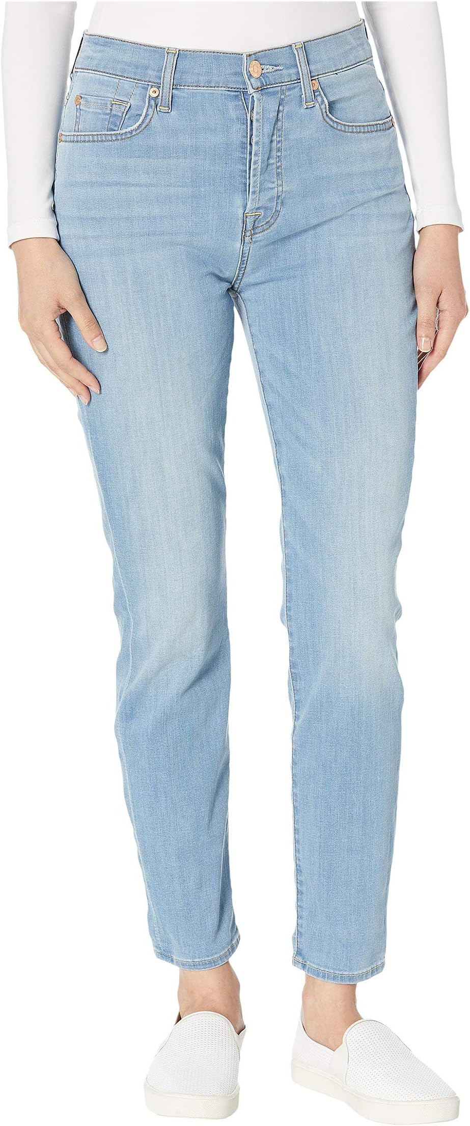 

Джинсы 7 For All Mankind High Waist Josefina in Cosmo, цвет Cosmo