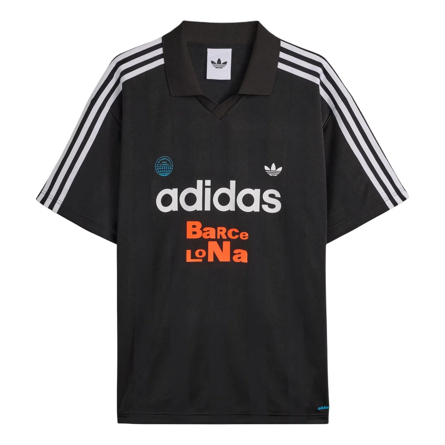 Футболка Adidas x Bad Bunny DtMF Tour Merch Barcelona Relaxed Jersey Asia Sizing T-Shirt 'Black' LH0434, черный
