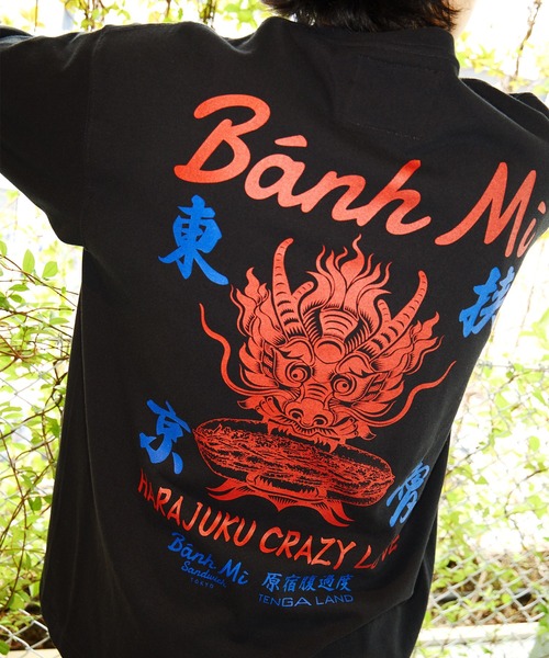 

Футболка коллаборационная, хлопок, принт TENGA x Banh Mi Sandwich, черный