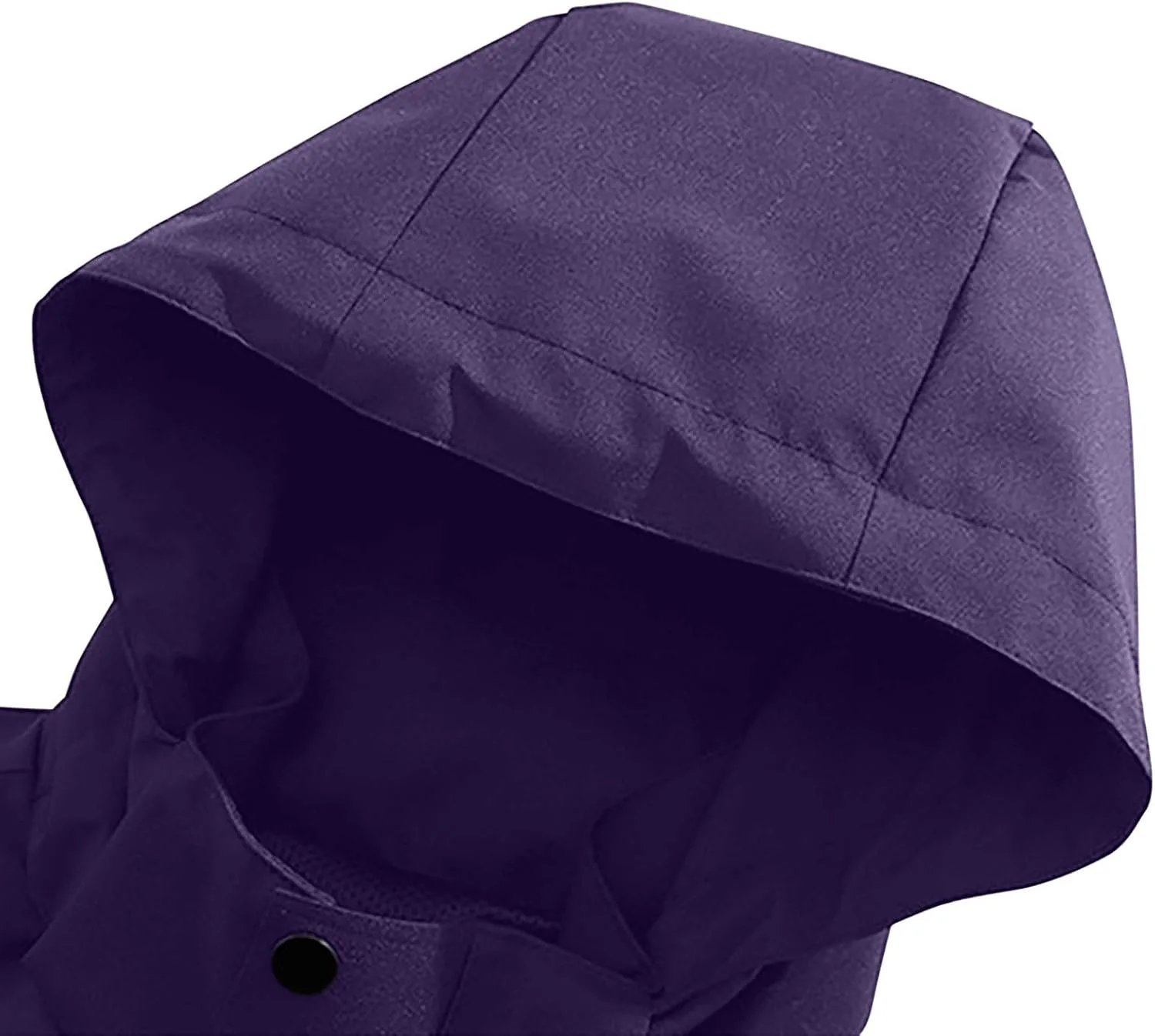 Дождевик для мужчин Outdoor куртка на молнии с капюшоном Waterproof Travel ветровка Plus Size верхняя одежда Vintage Trendy 2025 Generic, фиолетовый — фото 3