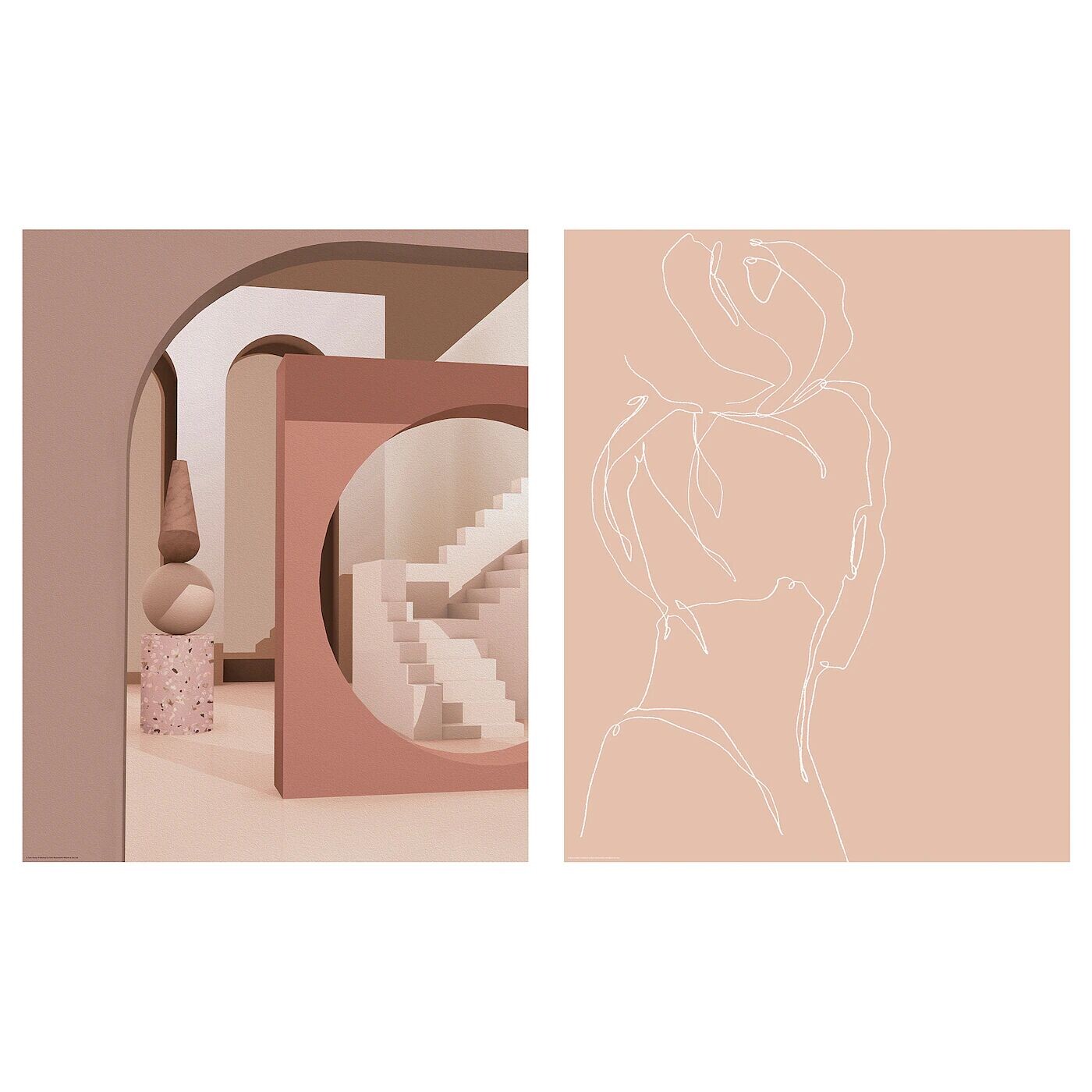 

Картина, фигуры, 40х50 см ,мультиколор, BILD IKEA
