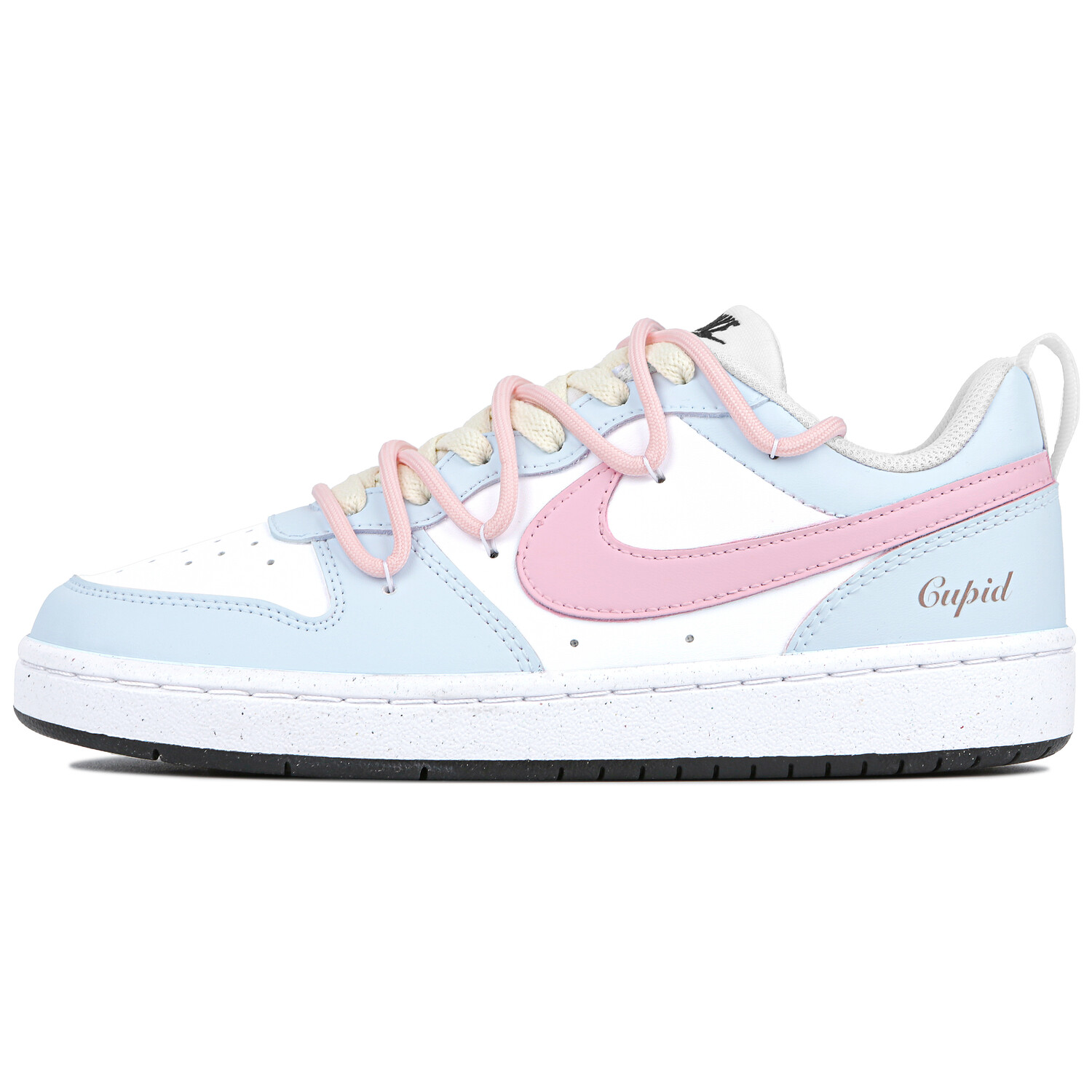 

Кроссовки Nike Court Borough Skateboard Shoes Women's Low-Top White Blue, Белый, Кроссовки Nike Court Borough Skateboard Shoes Women's Low-Top White Blue