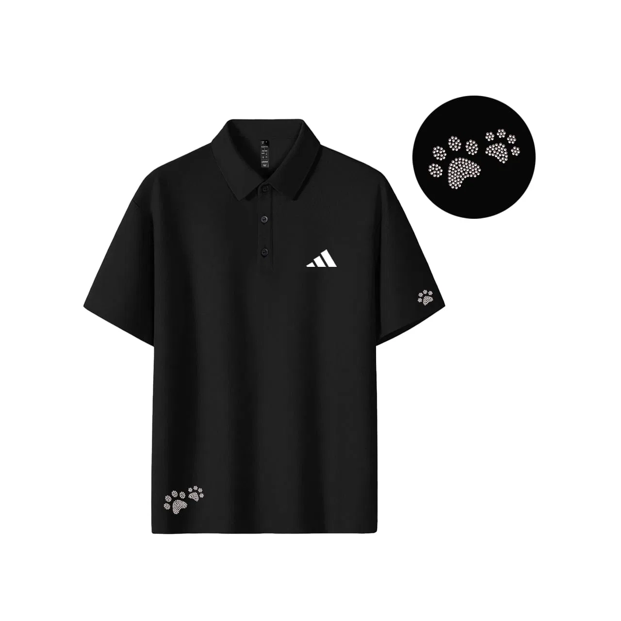 Футболка Adidas Must Haves с принтом когтей, черная — фото 3