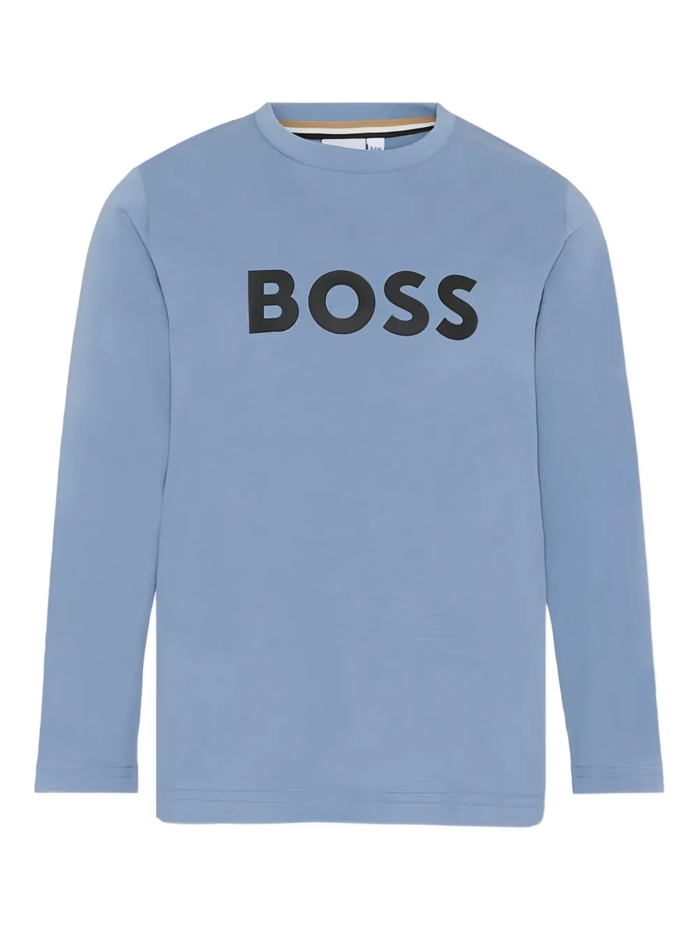 

Футболка с длинными рукавами и логотипом Boss Kidswear, синий