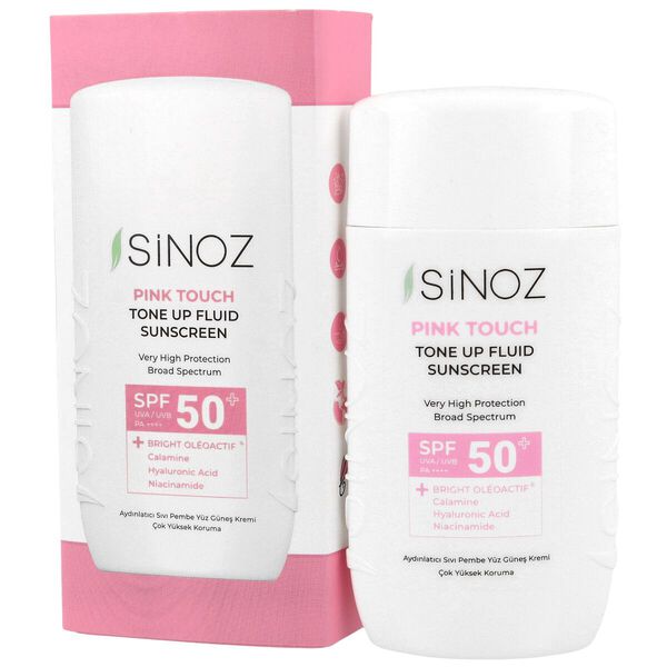 

Солнцезащитный крем для лица spf50+/pa++++, 50 мл Sinoz Pink touch