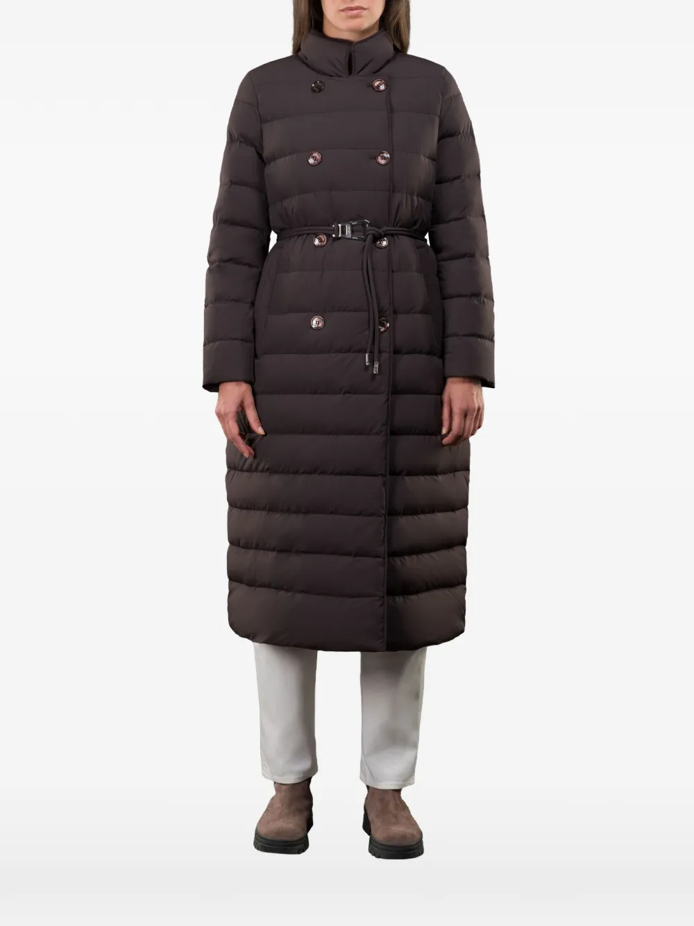 

Двубортное пальто Raely с поясом Moorer, коричневый