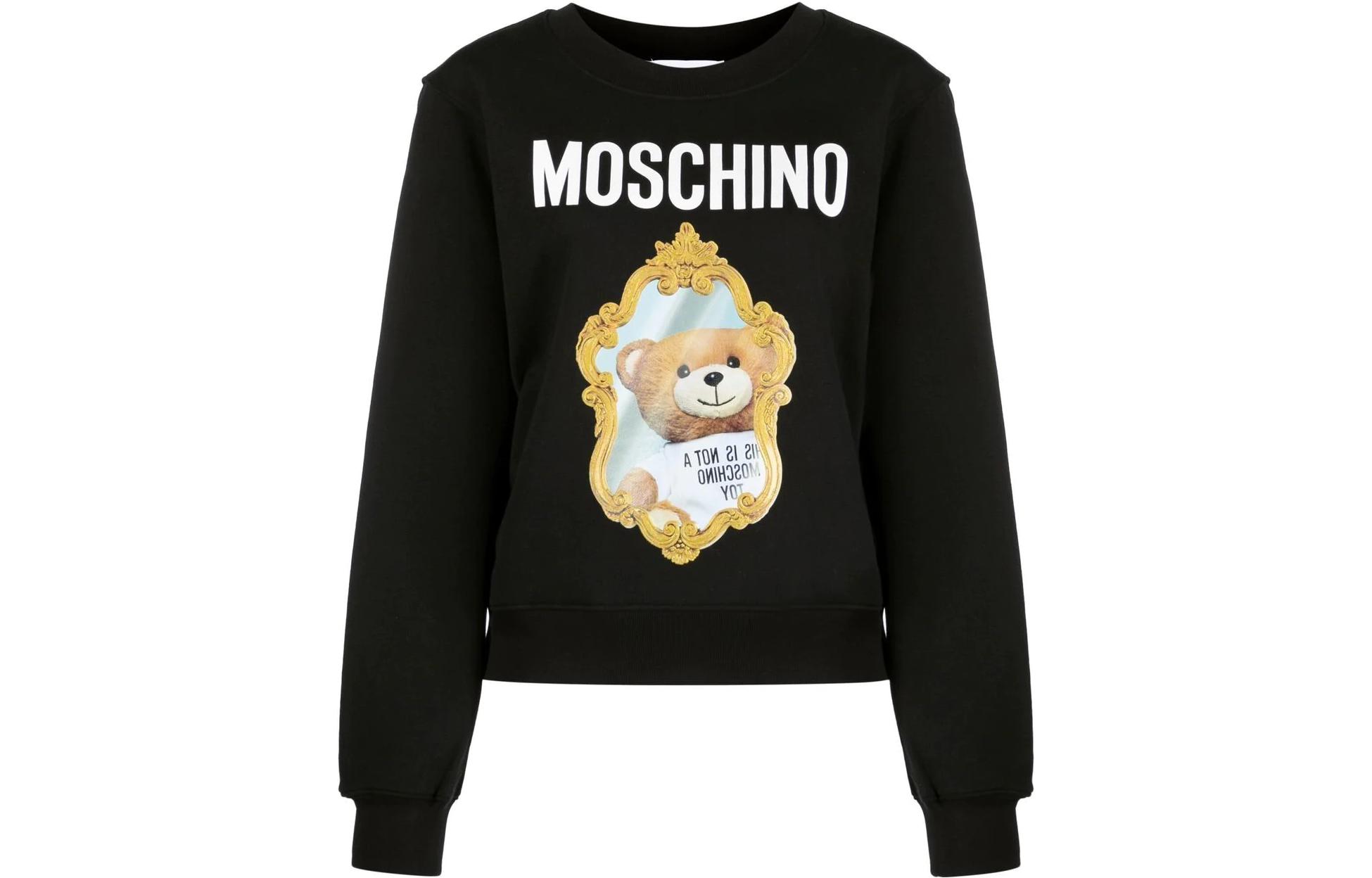 

MOSCHINO Толстовка женская черная