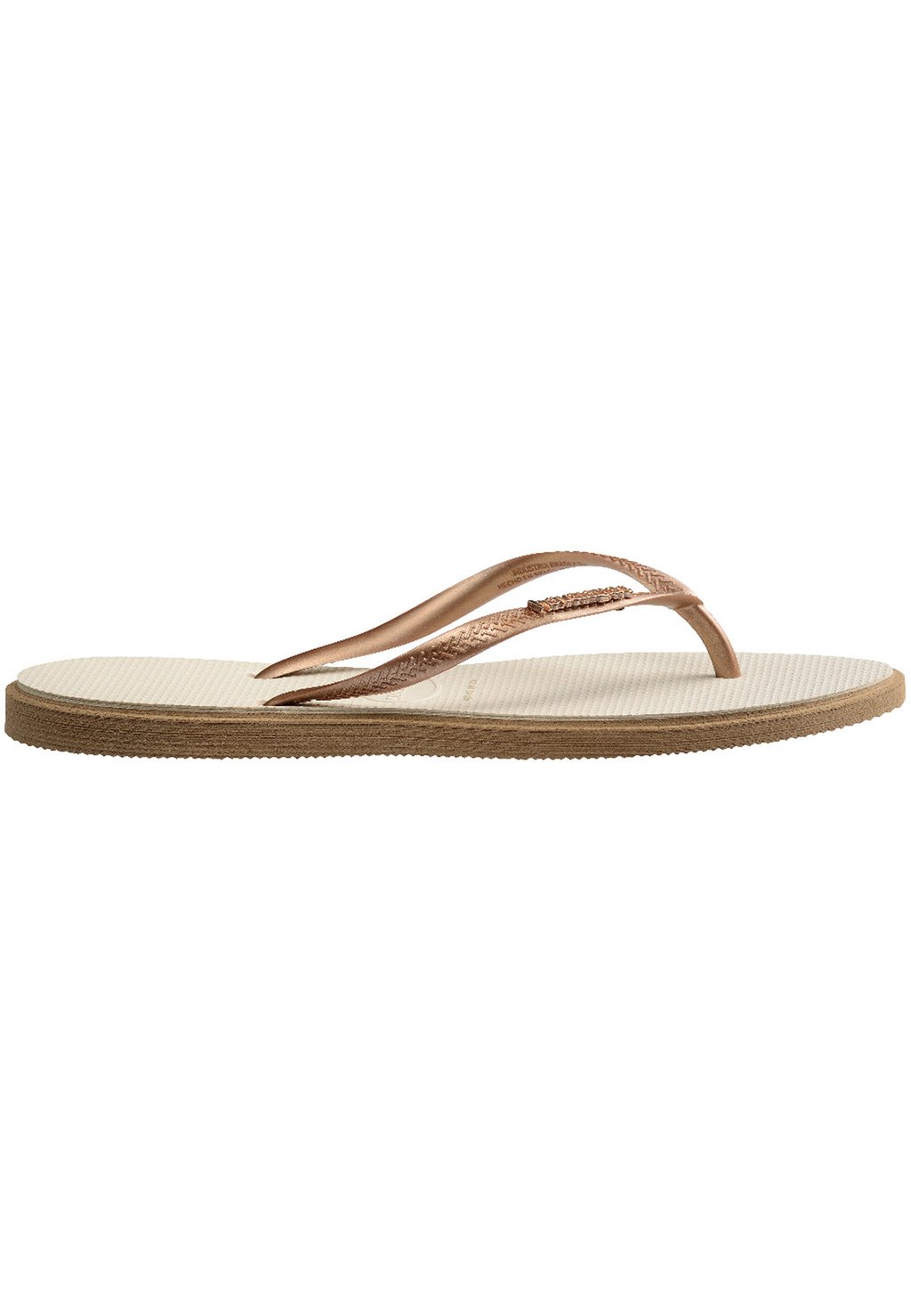 Шлепанцы SLIM POINT - T-bar sandals Havaianas, цвет Rose Gold/Beige — фото 2