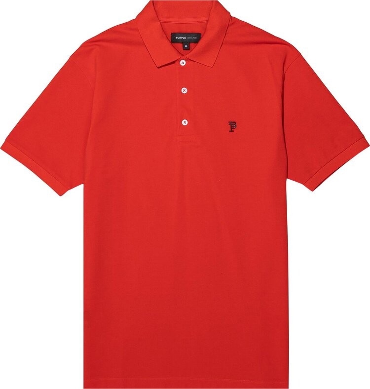 

Поло PURPLE BRAND Pique Knit 'Red', красный