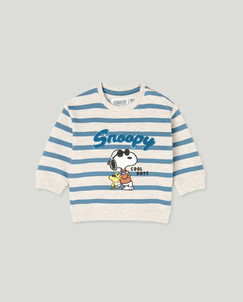 

Закрытая толстовка Snoopy для мальчика Baby El Corte Inglés, светло-серый