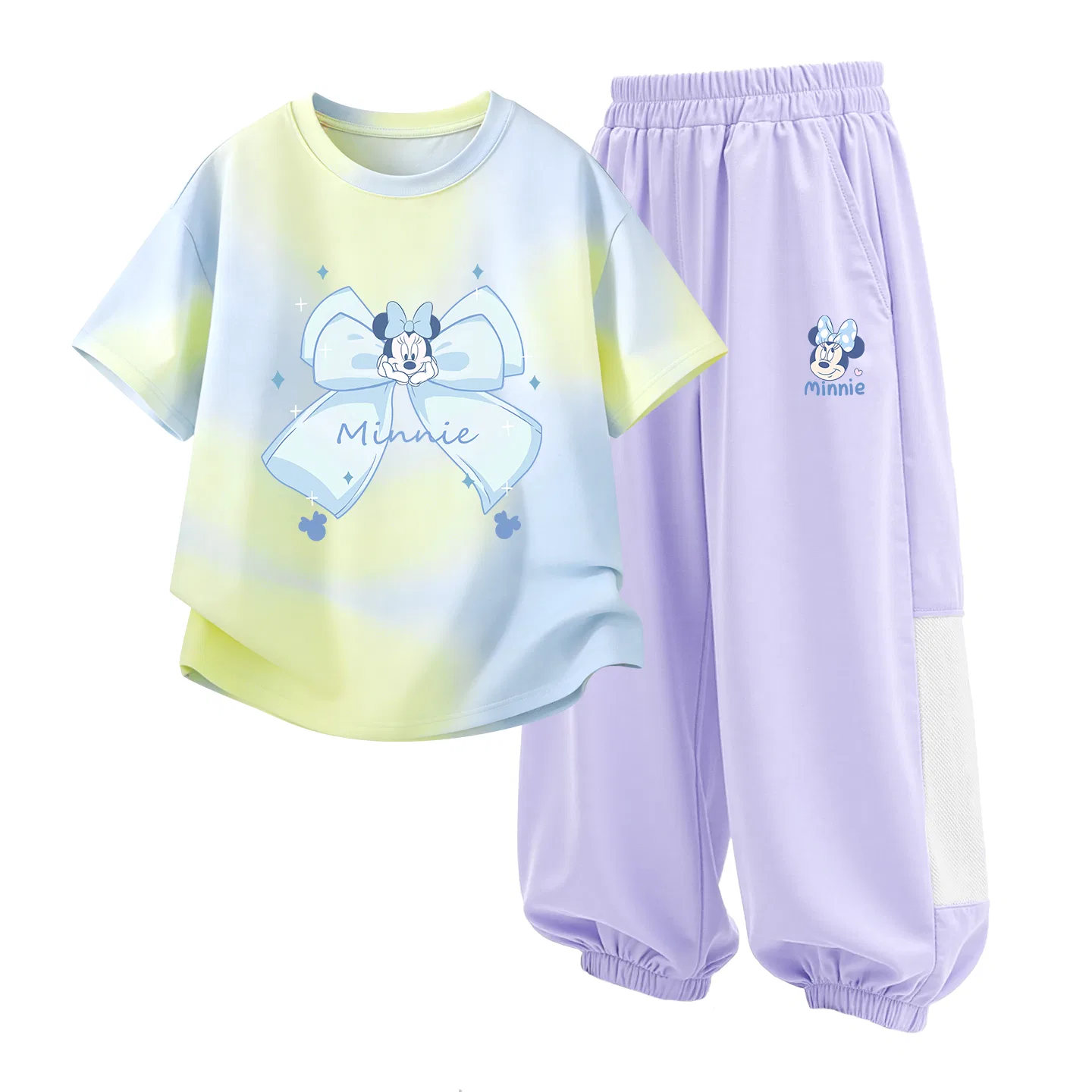 Детский спортивный костюм Casual Sportswear 2 Piece Set Disney, Dimong Cloud Blue+DiL Cute Nini Orchid Purple