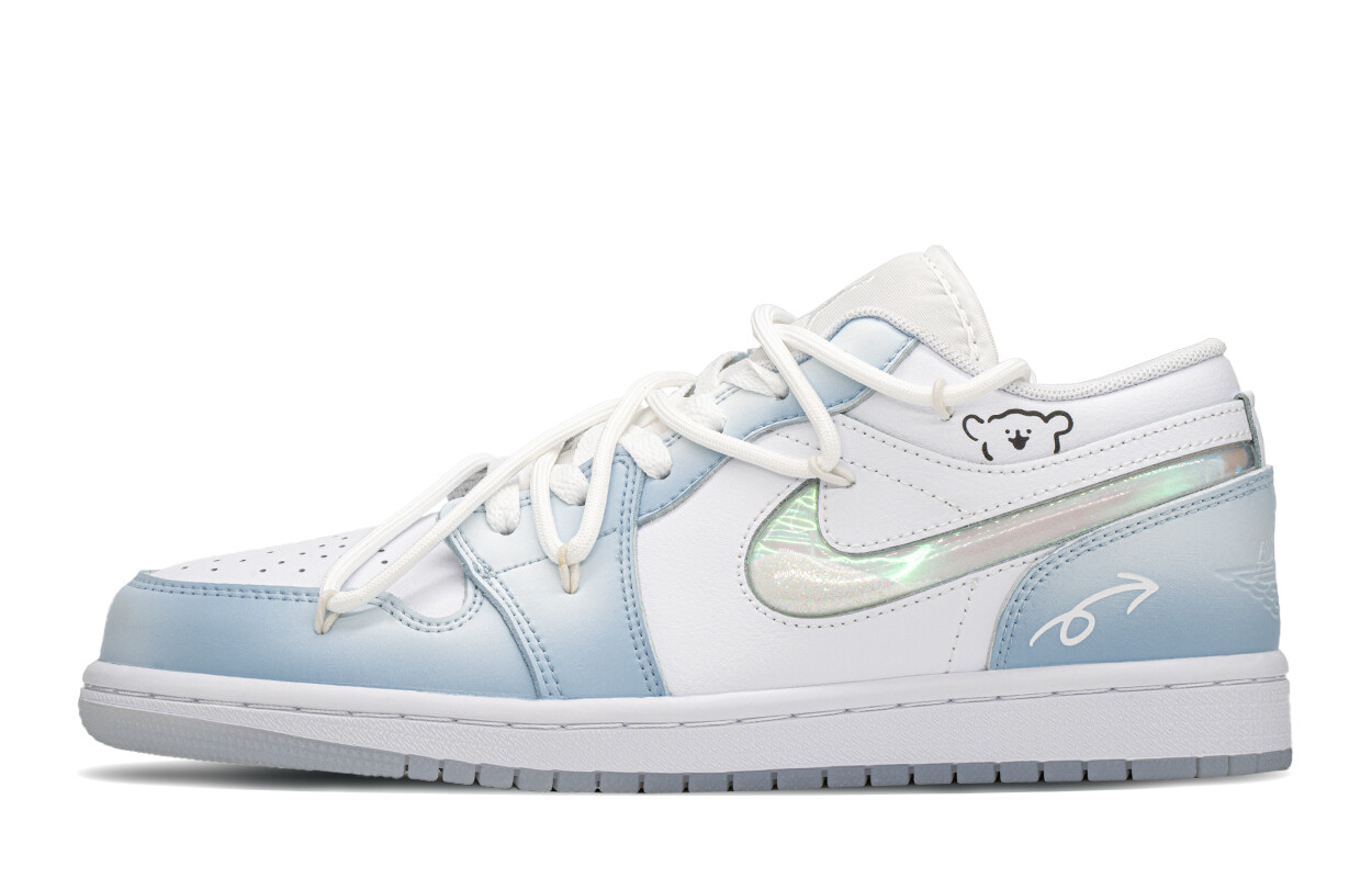 

Кроссовки Air JORDAN 1 Vintage Basketball Shoes Women's Low-Top White Blue, Синий, Кроссовки Air JORDAN 1 Vintage Basketball Shoes Women's Low-Top White Blue