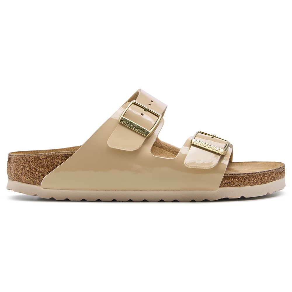 Сандалии со стелькой Arizona Birkenstock, цвет sand patent — фото 2