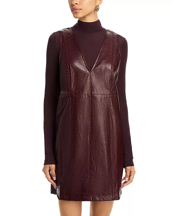 

Мини-Платье из искусственной кожи Valor of Venus Lost And Wander, красный