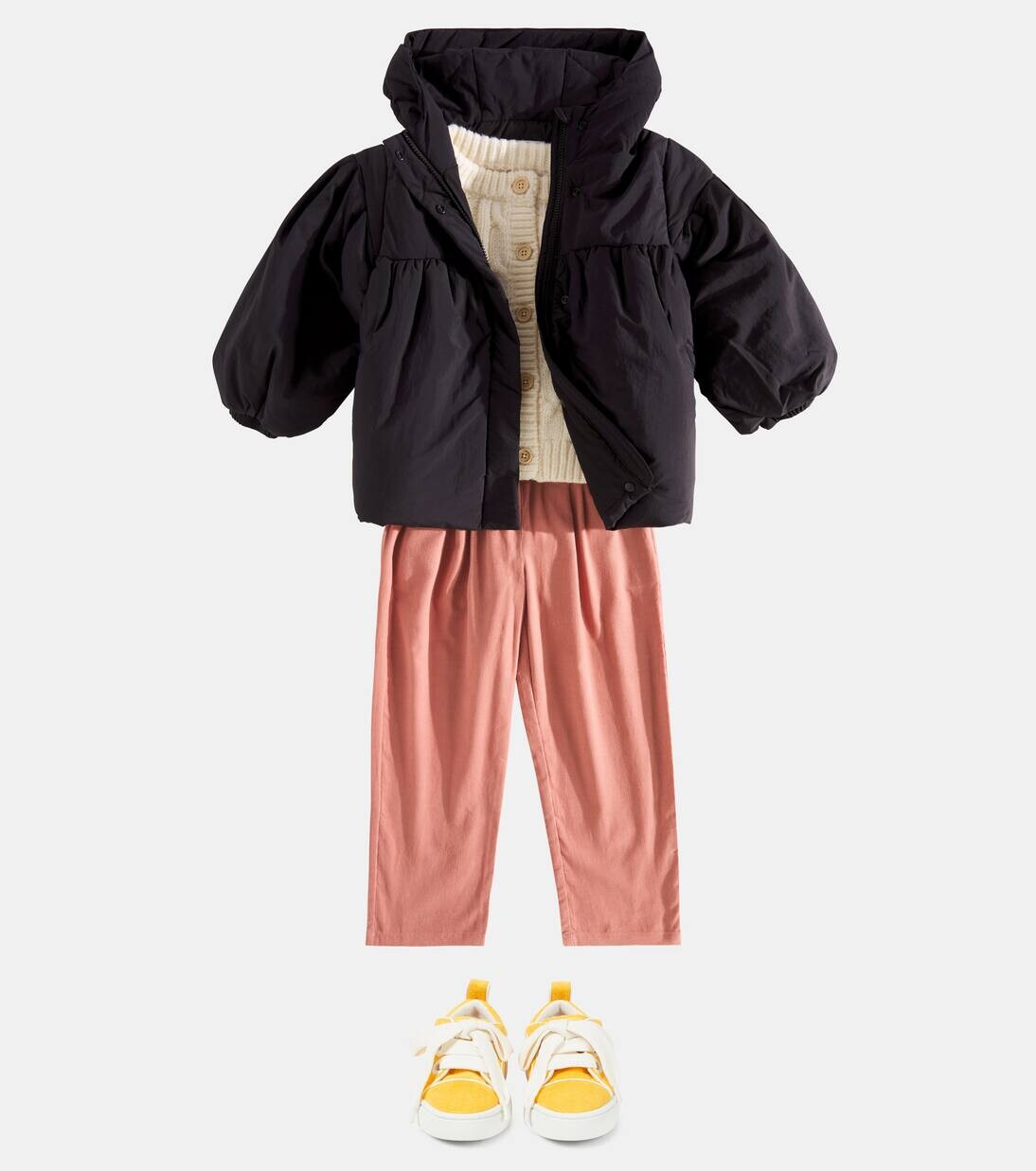 Махровые кеды Toy Toy с кожаной отделкой Christian Louboutin Kids, цвет pollen/bianco — фото 2