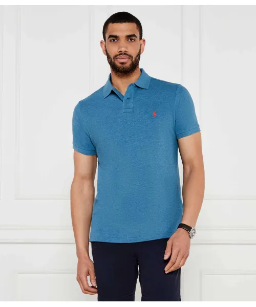 

Футболка поло Slim fit Polo Ralph Lauren, синий