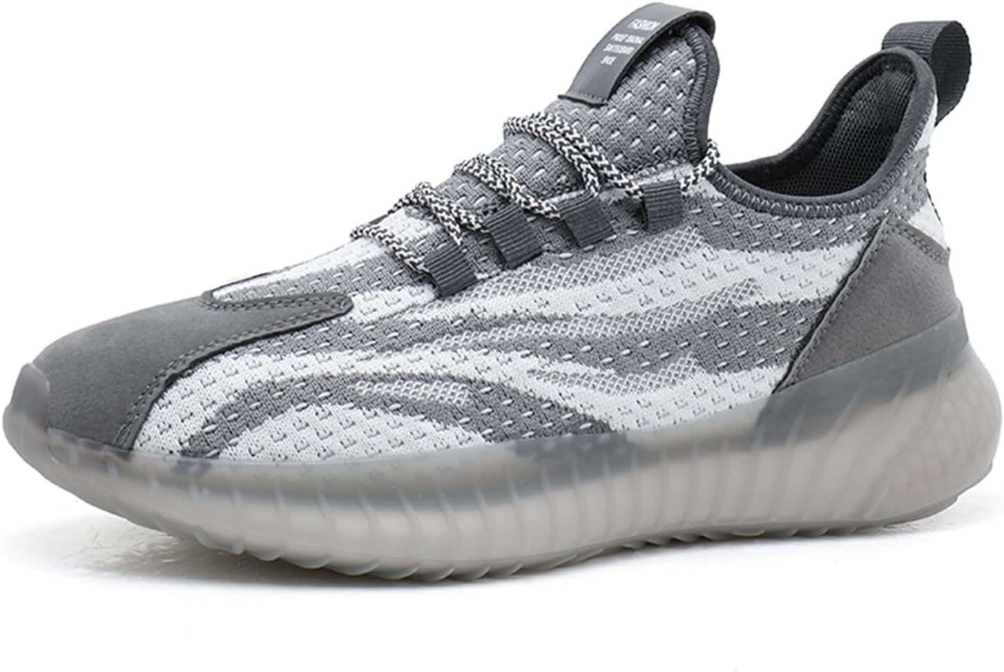 

Мужские спортивные кроссовки для бега, легкие, противоскользящие, для ходьбы, с сеткой, дышащие, с амортизацией Generic, белый