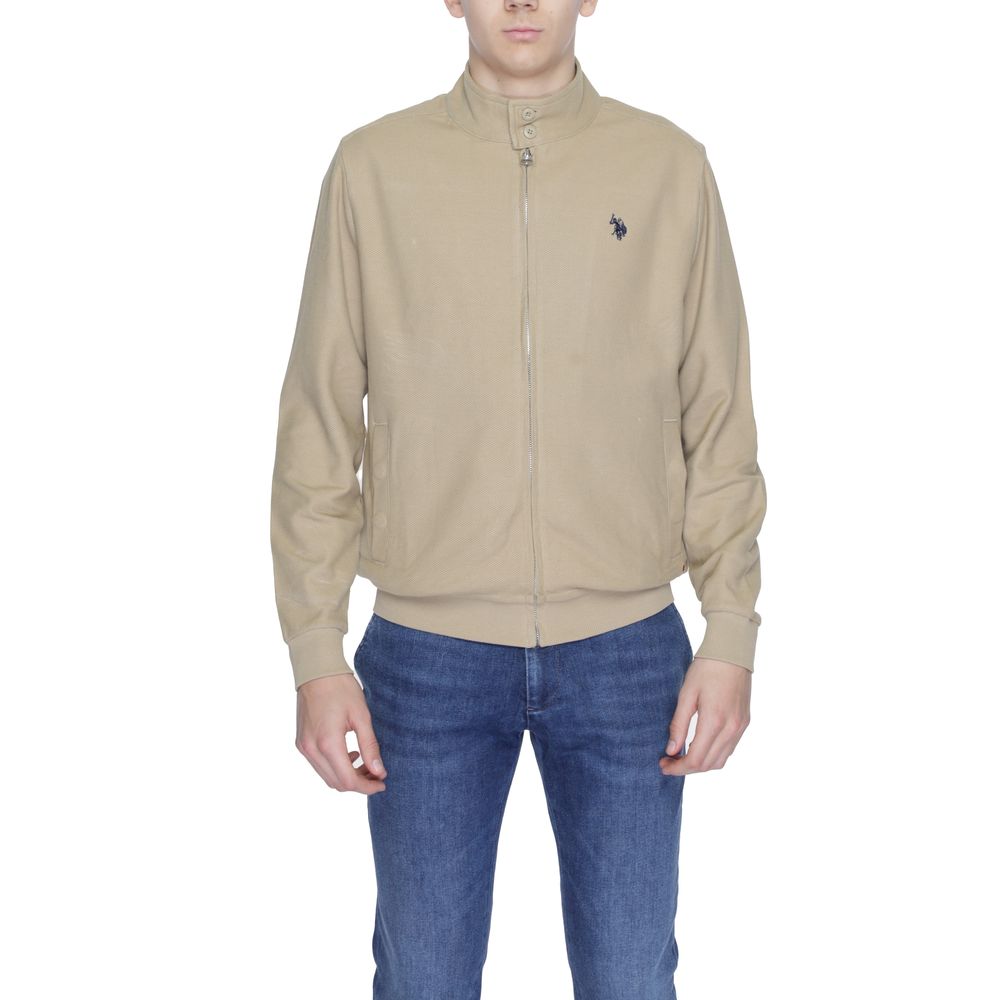

Бежевая хлопковая куртка U.S. Polo Assn.