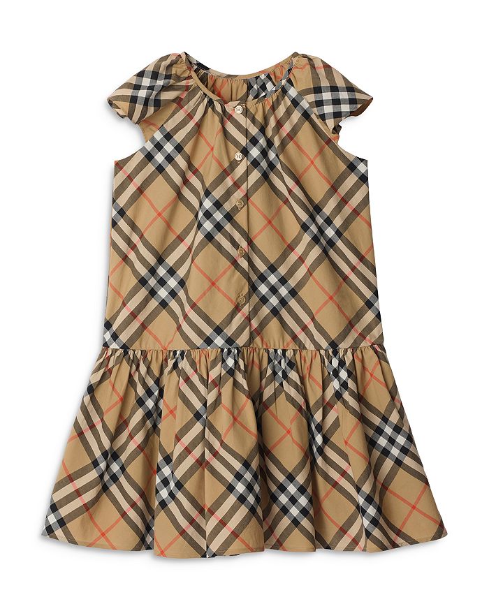 

Платье для девочек Talley Check - малышки, подростки Burberry, коричневый/бежевый