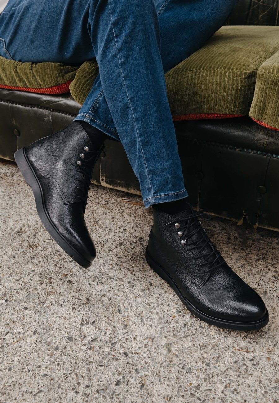 

Ботинки Hudson London HOLBROOK , Black/Metallic Black