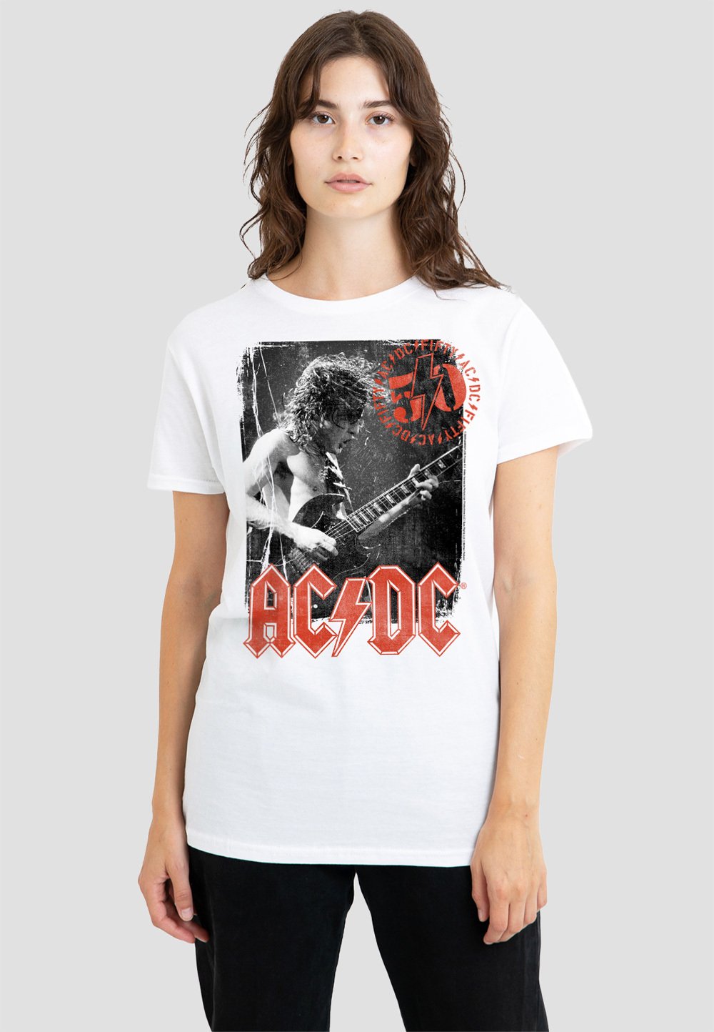 

Футболка с принтом ACDC STAMP POSTER Cotton Soul, белый