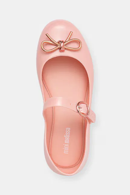 Балетки с бантиком Sweet Love Chrome BB Melissa, розовый — фото 4
