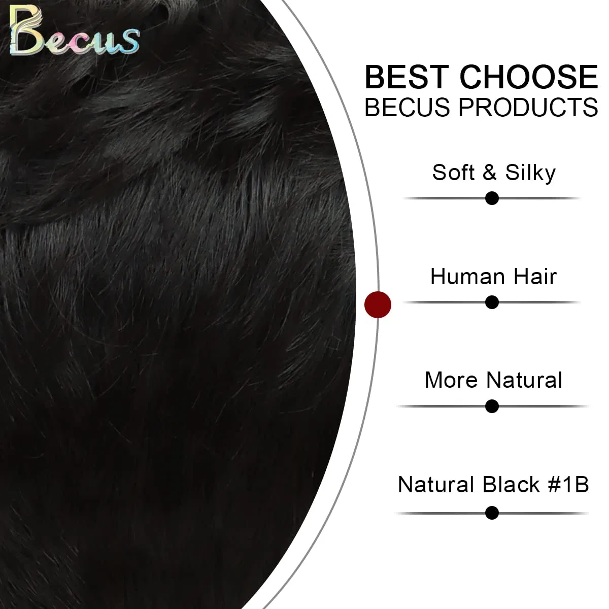 Короткий женский парик BECSU Pixie Cut с челкой, натуральный черный Becus, Black Wig — фото 4