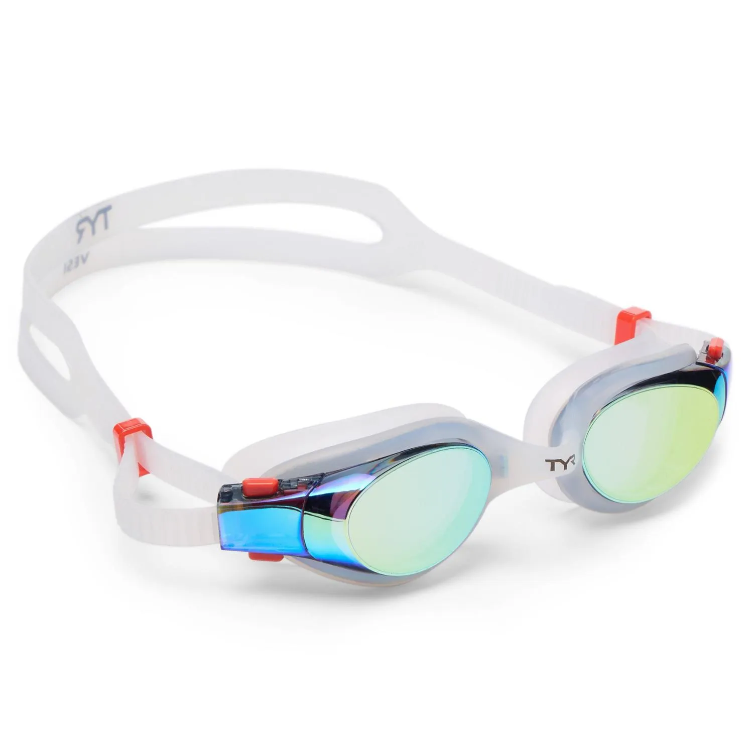 

Зеркальные плавательные очки Vesi TYR, Gold/White