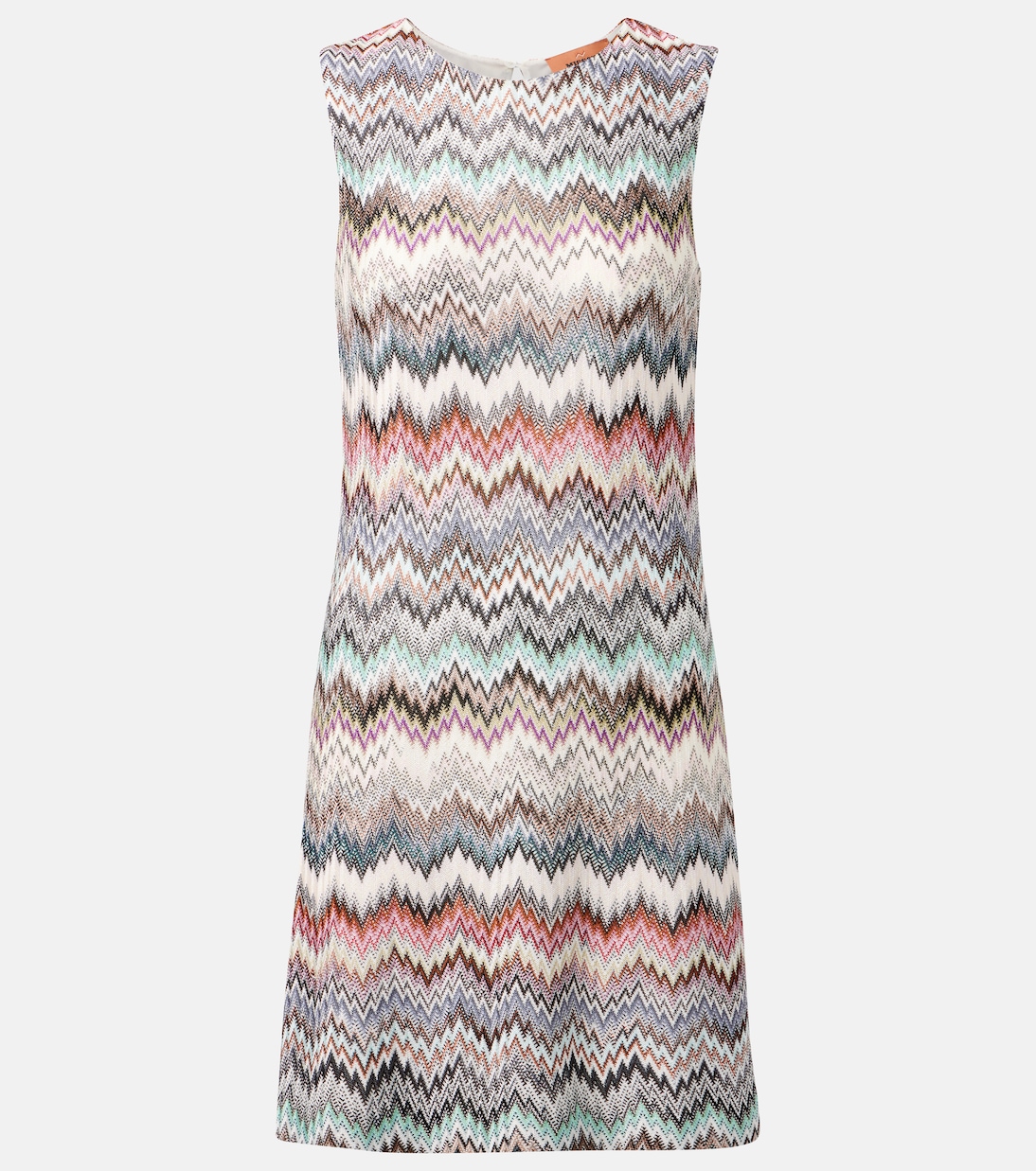 

Мини-платье зигзаг Missoni, Multicolor white, blue, brown