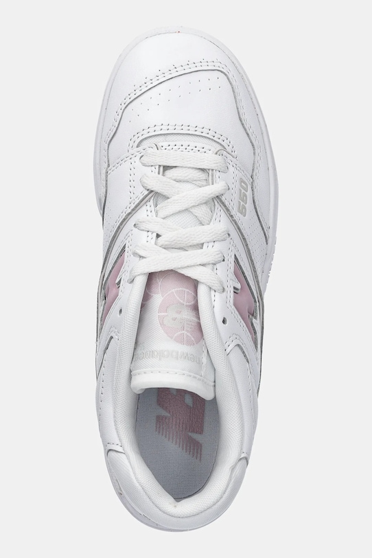 Кожаные кроссовки New Balance, белый — фото 4