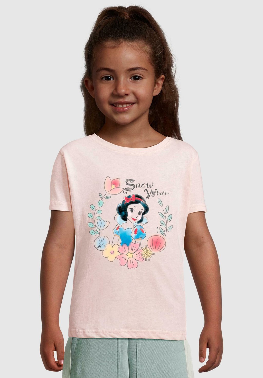 

Футболка с принтом SNOW WHITE-FLOWER WREATH SHORT SLEEVE ABSOLUTE CULT, фуксия