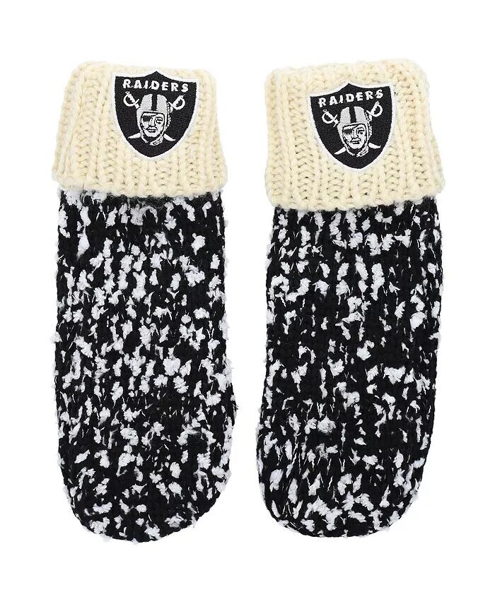 

Мужские черные кремовые варежки Las Vegas Raiders Confetti Foco, черный