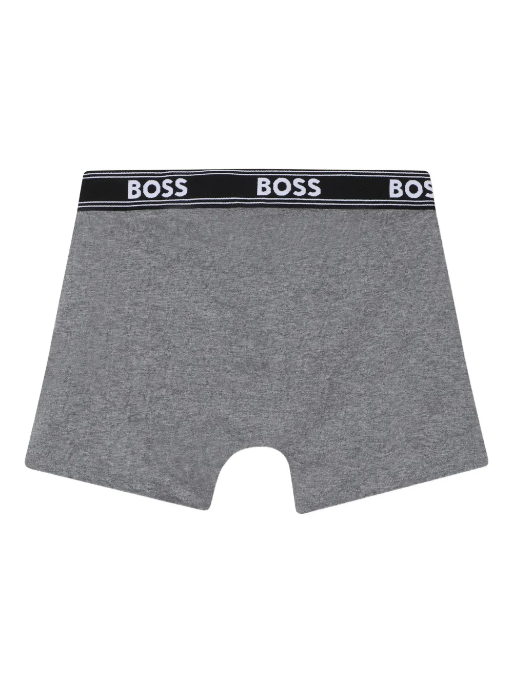 Комплект из трех боксеров с логотипом BOSS Kidswear, черный — фото 4