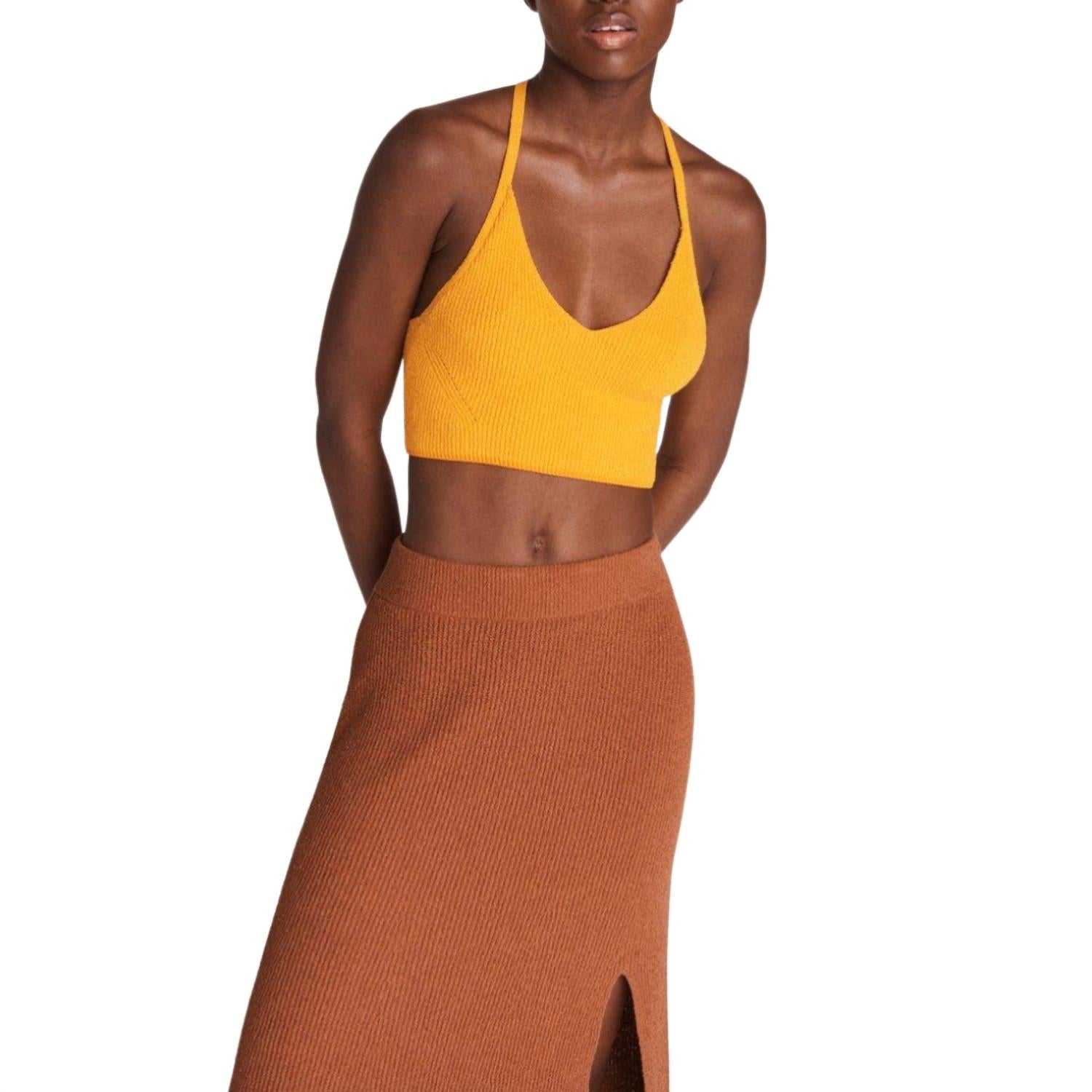 

Soleil Rib Bra Топ темно-желтого цвета rag & bone