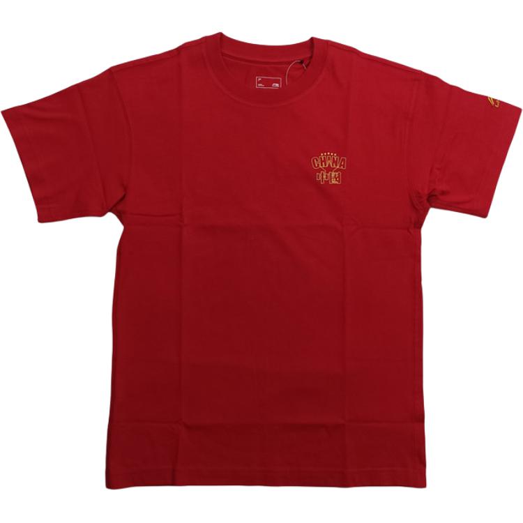 

LINING Футболка мужская красная, Красный, LINING Футболка мужская красная