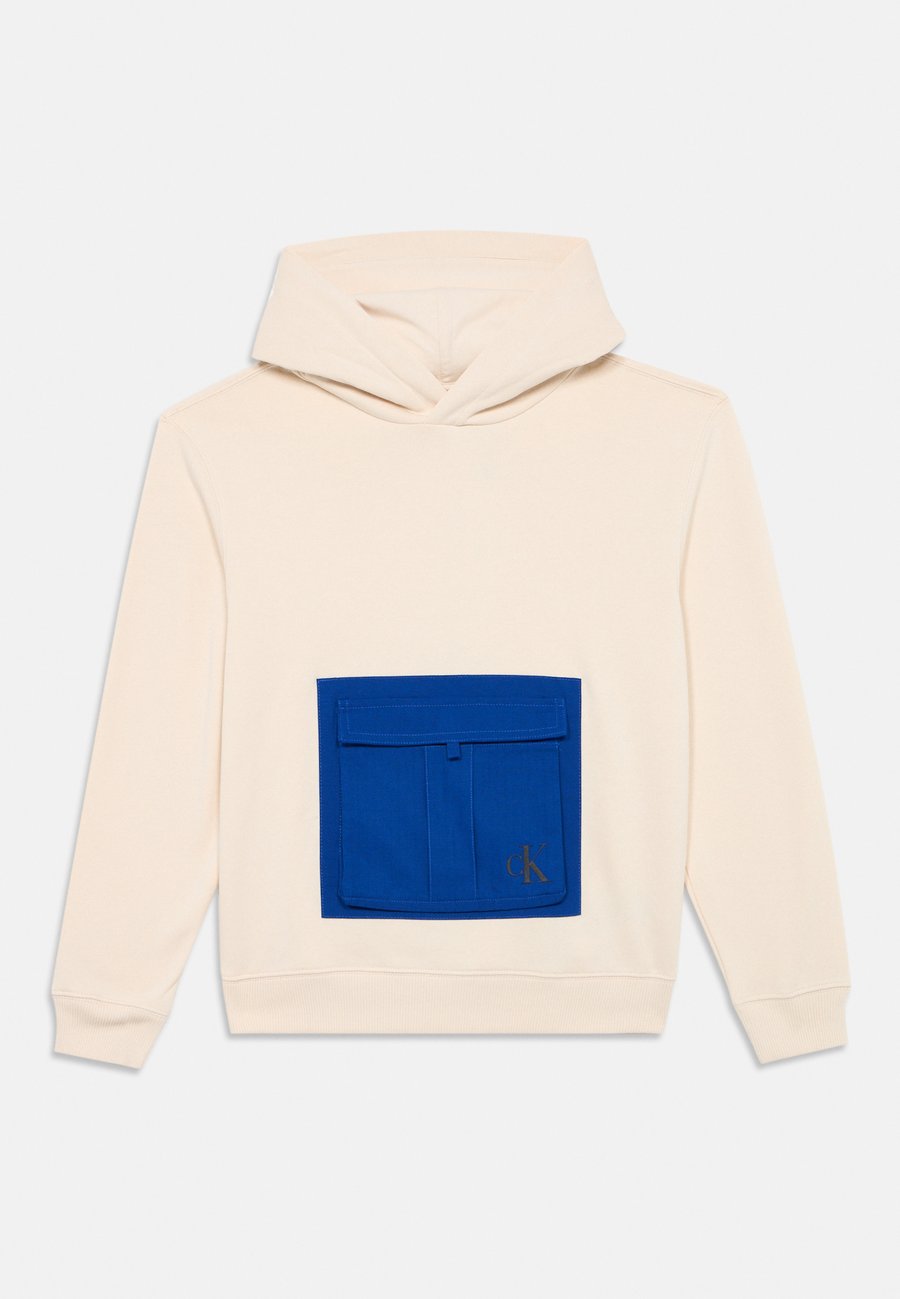 

Худи Calvin Klein Jeans CONTRAST POCKET HOODIE UNISEX, Whitecap Gray/Off-White
