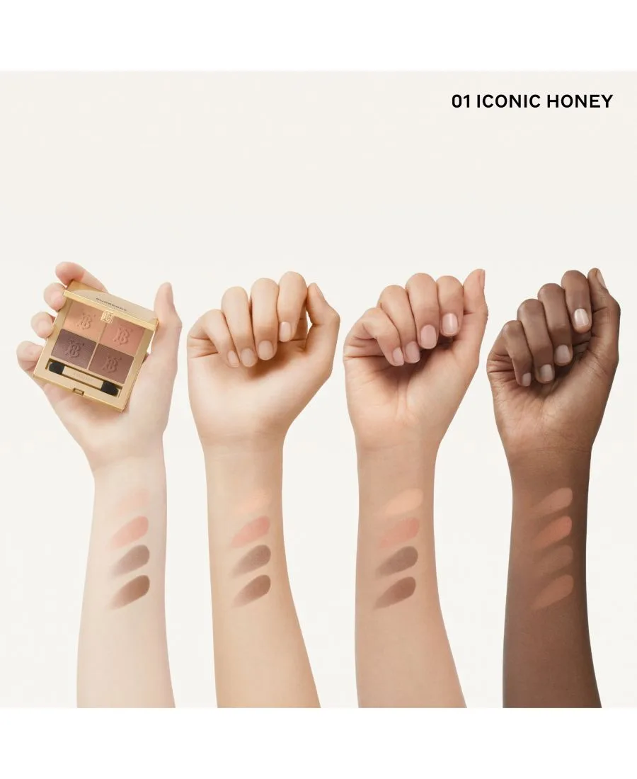 Палетка теней для век Eye Quad, 0,16 унции Burberry, 01 Iconic Honey — фото 3