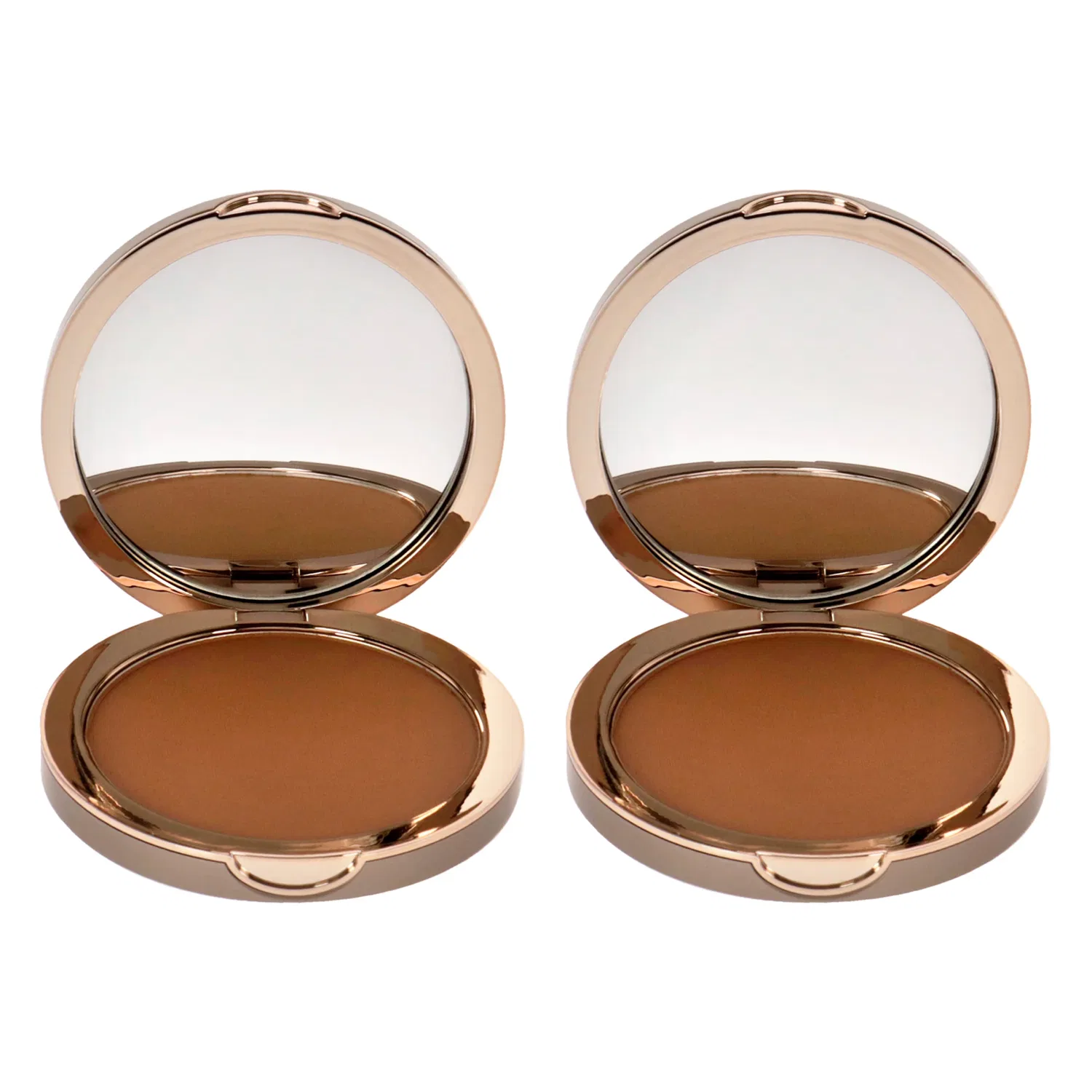 Компактная матовая бронзирующая пудра Sunset Compact Matte Bronzer - Medium Dark от Delilah for Women - 0,39 унции - набор из 2 штук — фото 2