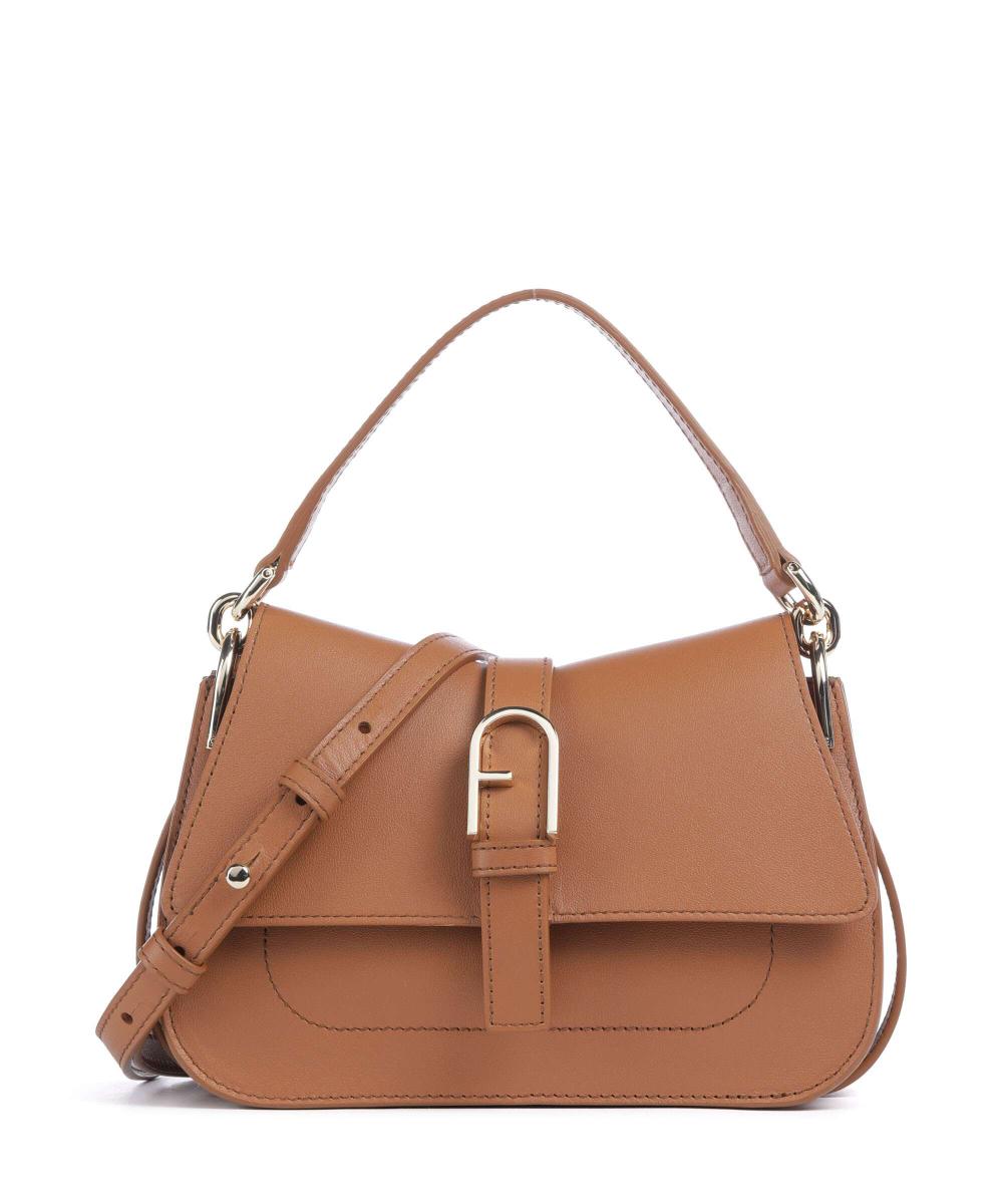 

Мини-Сумочка Flow из мелкозернистой кожи Furla, коричневый
