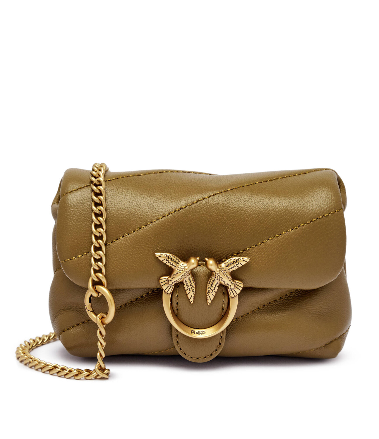 

Сумка через плечо Pinko LOVE MICRO PUFF C SHEEP NAPPA, цвет cachi
