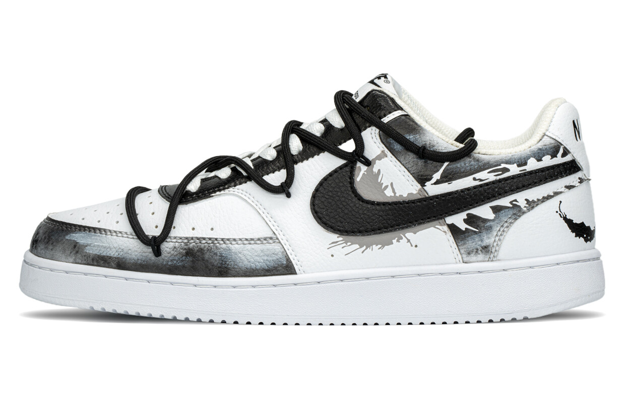 

Кроссовки для скейтбординга Court Vision 1 мужские низкие черный/белый Nike