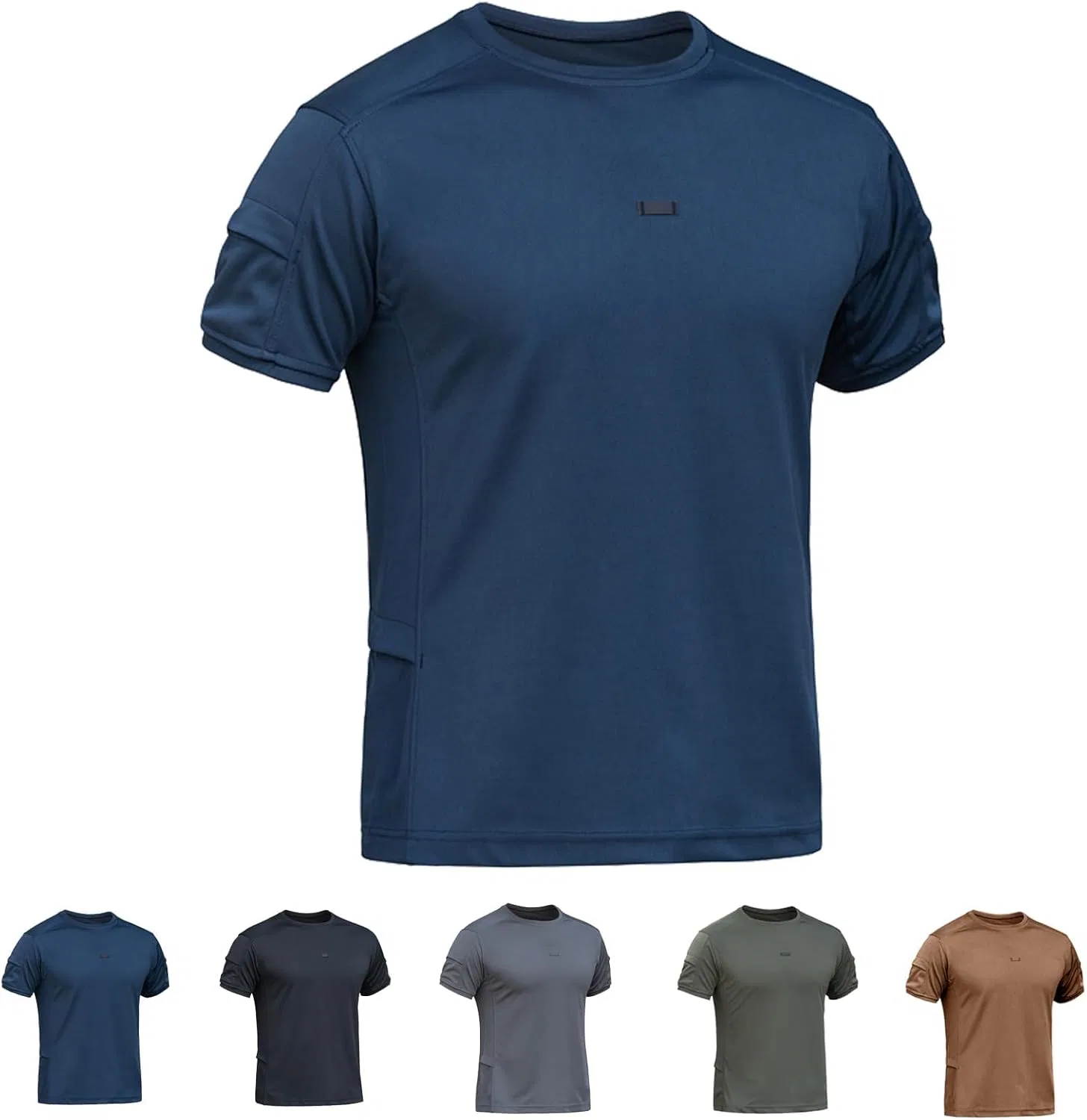 Футболка-поло Outdoor Performance Tactical, мужская, быстросохнущая, для гольфа и спорта, с воротником Generic, зеленый — фото 2