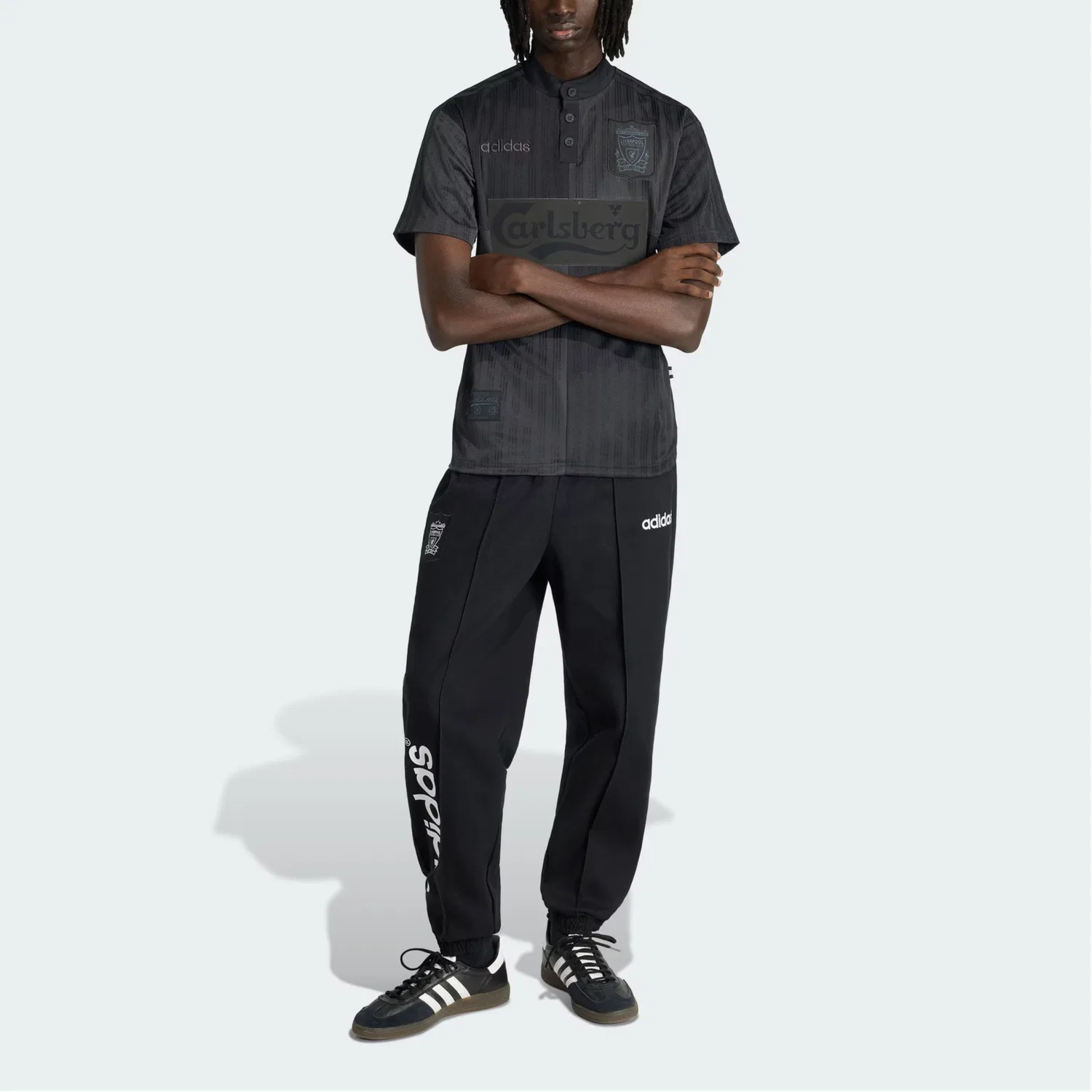 Футболка игровая x Liverpool FC Special Jersey 95 мужская Adidas, Black/Carbon Black — фото 4