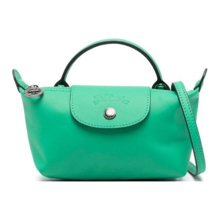 

Мини-сумка из кожи с тисненым логотипом LONGCHAMP