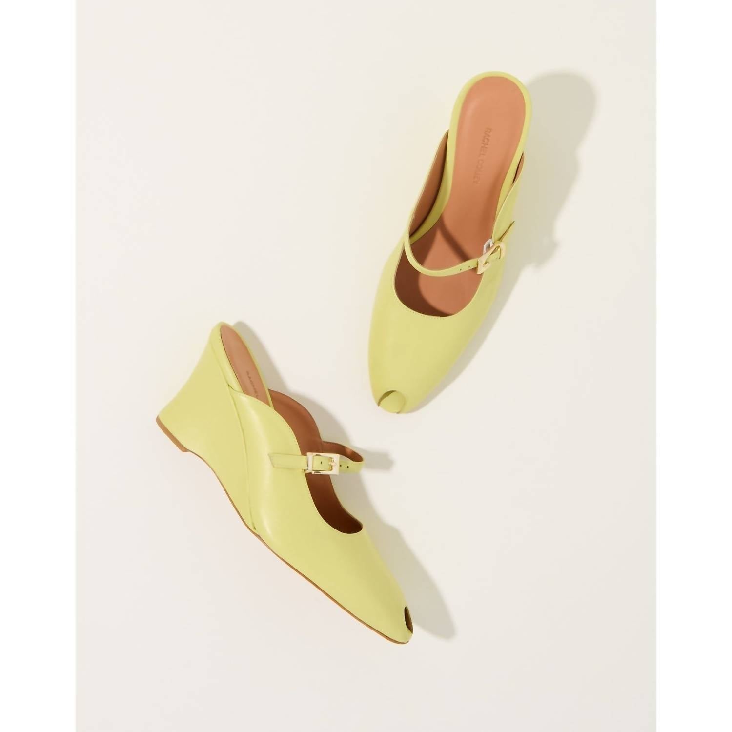 Женские мюли Beamond в цвете цитрон RACHEL COMEY, Citron — фото 4