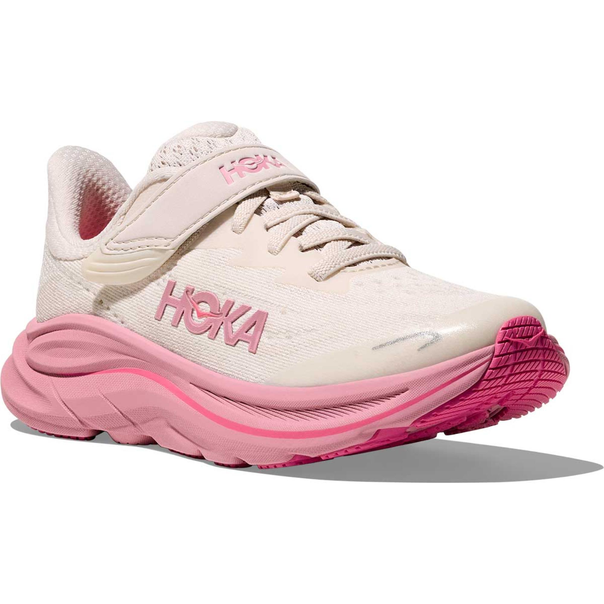 Детские кроссовки Clifton 10 для бега HOKA, Rose Cream/Dried Rose — фото 2