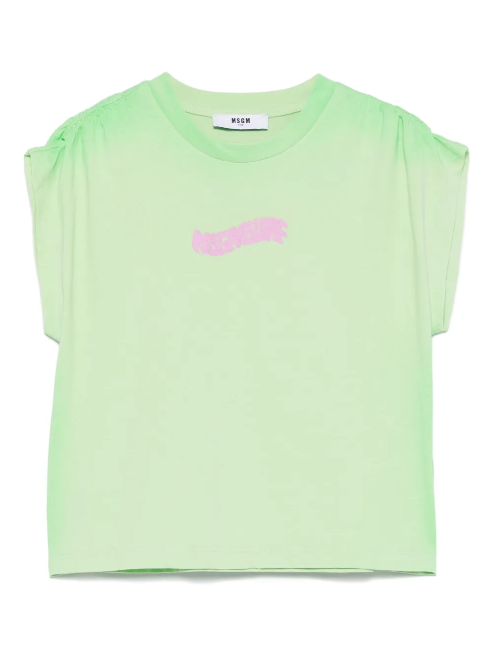 

Футболка из джерси MSGM Kids, зеленый