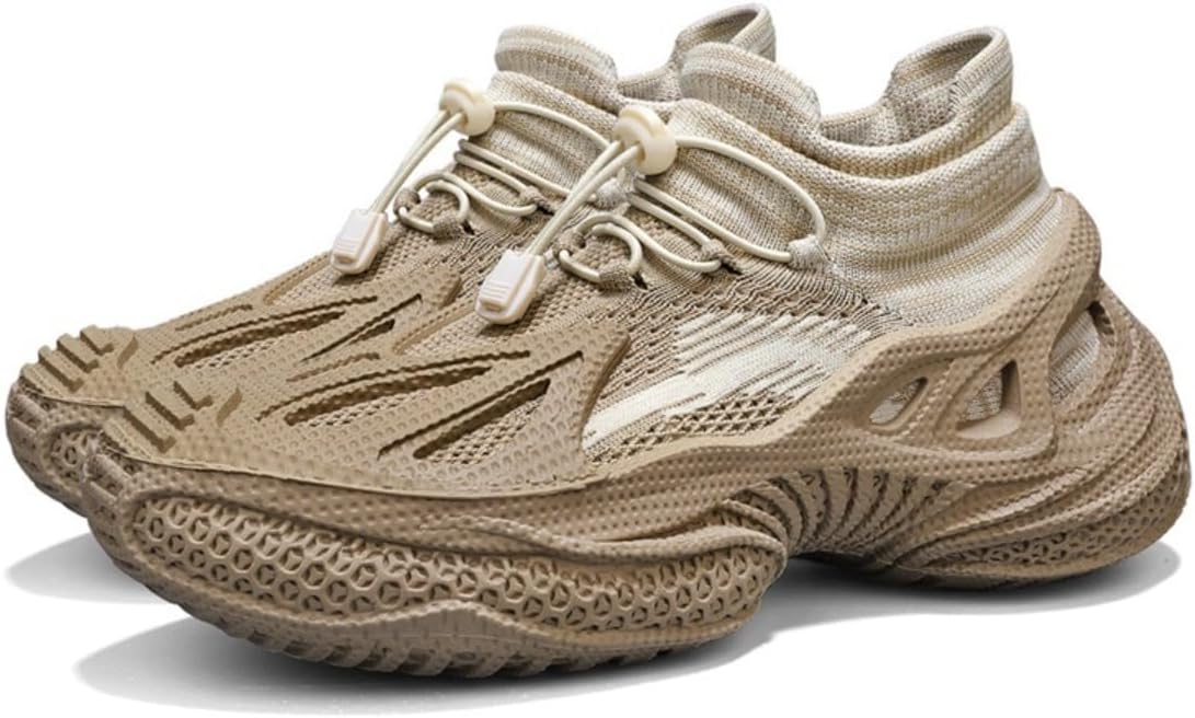 

Мужские кроссовки Y2K Futuristic из трикотажа и ТПУ, легкие, дышащие, с амортизацией Ctkvbmeoi, бежевый