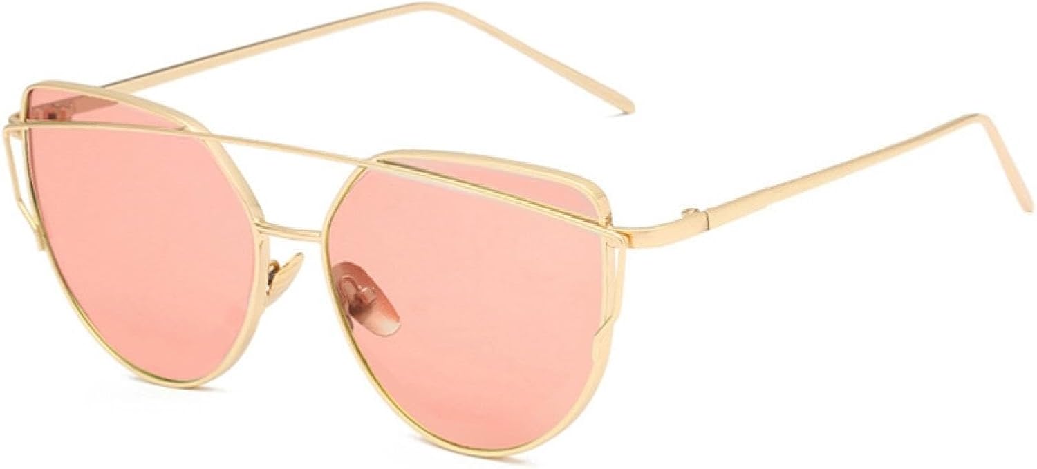 

Женские солнцезащитные очки «кошачий глаз» — зеркальные линзы цвета розового золота — модные ретро-очки — солнцезащитные очки с защитой от УФ-излучения UV400 DSVIGF, 11