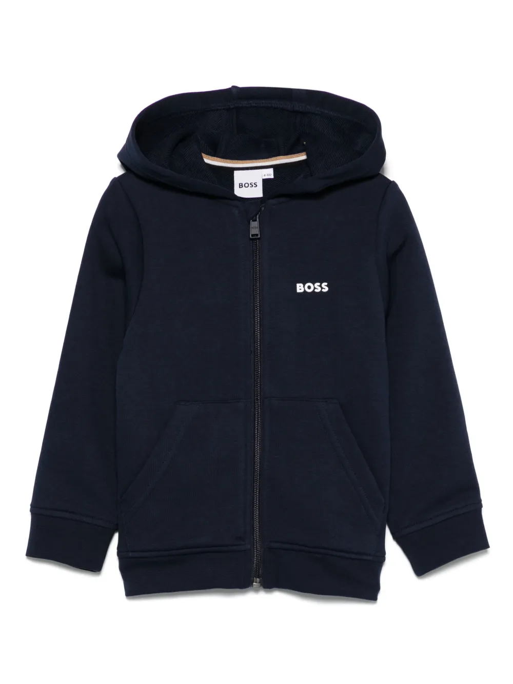 

Худи с логотипом BOSS Kidswear, синий